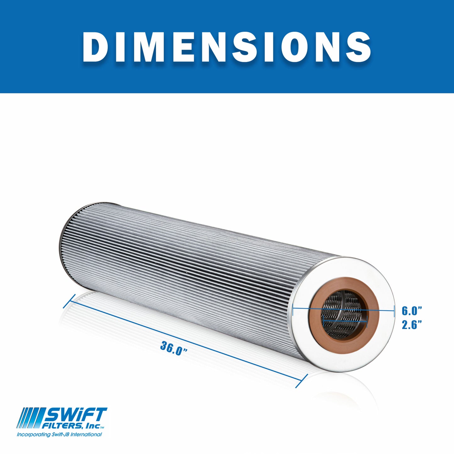 Cartridge Filter Element SF0101-36-25UMV 25 Micron Microglass