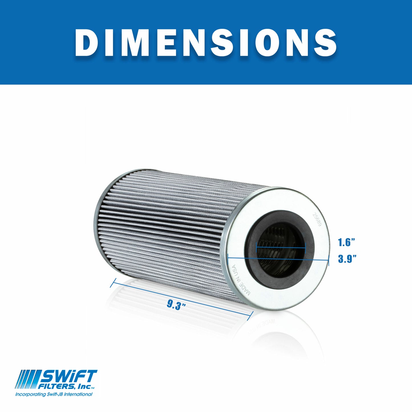 Cartridge Filter Element SF9700-9-3UMV 3 Micron Microglass