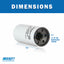 Spin-On Filter Element SF660MGE 3 Micron Microglass